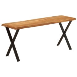 Benk med naturlig kant 105 cm heltre akasie