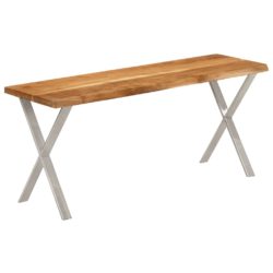 Benk med naturlig kant 105 cm heltre akasie