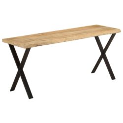 Benk med naturlig kant 105 cm heltre mango