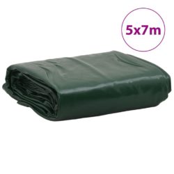 Presenning grønn 5×7 m 650 g/m²