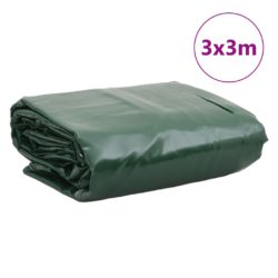 Presenning grønn 3×3 m 650 g/m²