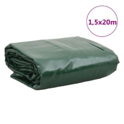 Presenning grønn 1,5×20 m 650 g/m²