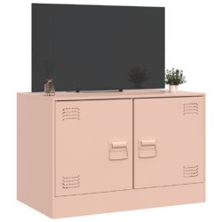 TV-benk rosa 67x39x44 cm stål