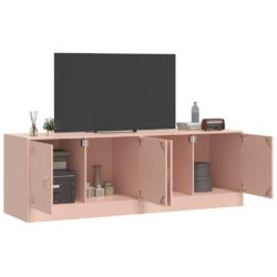 TV-benker 2 stk rosa 67x39x44 cm stål