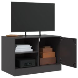 TV-benker 2 stk svart 67x39x44 cm stål