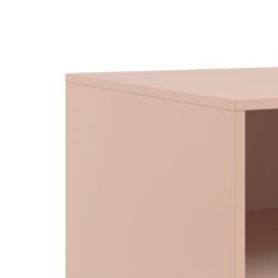 TV-benker 2 stk rosa 67x39x44 cm stål