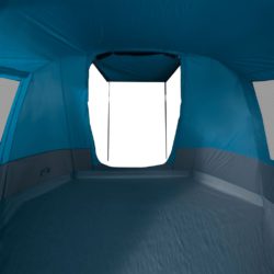 Tunneltelt for camping 4 personer blå vanntett