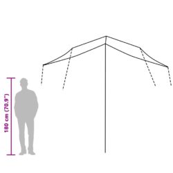 Campingpresenning grå og oransje 300×294 cm vanntett