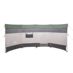 Vindskjerm for camping grønn 366x152x152 cm vanntett