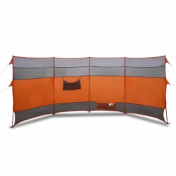 Vindskjerm for camping oransje 366x152x152 cm vanntett