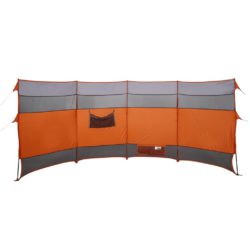 Vindskjerm for camping oransje 366x152x152 cm vanntett