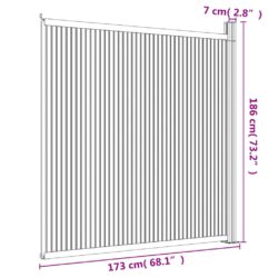 Gjerdepanel WPC grå 173×186 cm