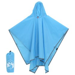 Regnponcho med hette 2-i-1 design 223×145 cm