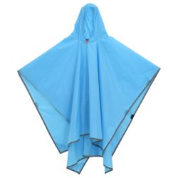 Regnponcho med hette 2-i-1 design 223×145 cm