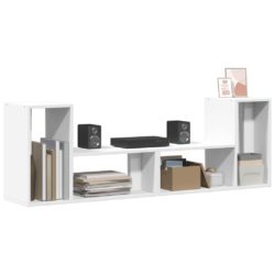 TV-benker 2 stk hvit 75x30x50 cm konstruert tre