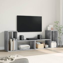 TV-benker 2 stk betonggrå 75x30x50 cm konstruert tre