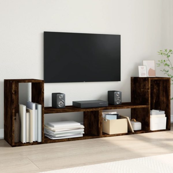 TV-benker 2 stk sonoma eik 75x30x50 cm konstruert tre