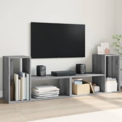 TV-benker 2 stk grå sonoma 75x30x50 cm konstruert tre