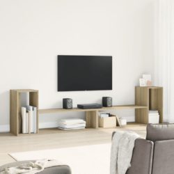 TV-benker 2 stk sonoma eik 100x30x50 cm konstruert tre