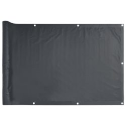 Balkongskjerm antrasitt 300×75 cm PVC