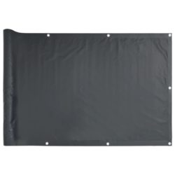 Balkongskjerm antrasitt 300×120 cm PVC