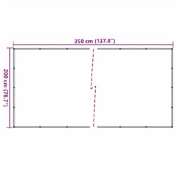 Tilhengernett grønn 2×3,5 m HDPE