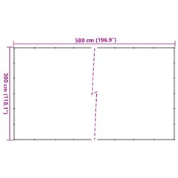 Tilhengernett grønn 3×5 m HDPE