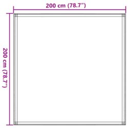 Teltteppe lysegrønn 200×200 cm HDPE