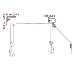 Sykkelløfter med takfeste 57 kg