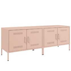 TV-benker 2 stk rosa 68x39x50,5 cm stål