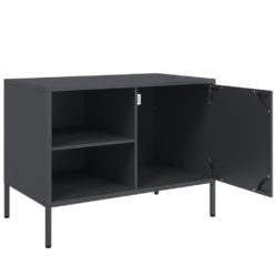 TV-benker 2 stk antrasitt 68x39x50,5 cm stål