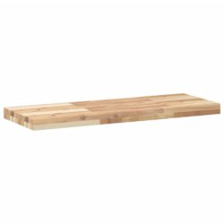 Flytende hyller 3 stk 80x30x4 cm ubehandlet heltre akasie