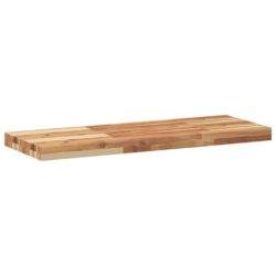 Flytende hyller 2 stk 80x30x4 cm oljebehandlet heltre akasie