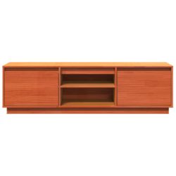 TV-benk voksbrun 140x35x40 cm heltre furu