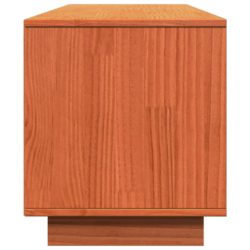 TV-benk voksbrun 140x35x40 cm heltre furu