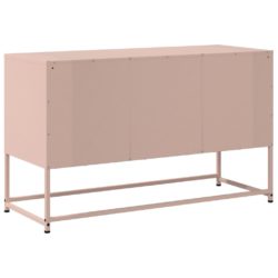 TV-benk rosa 100,5x39x60,5 cm stål