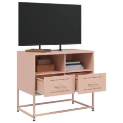 TV-benk rosa 68x39x60,5 cm stål