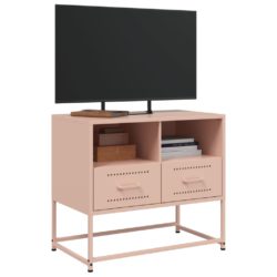 TV-benk rosa 68x39x60,5 cm stål