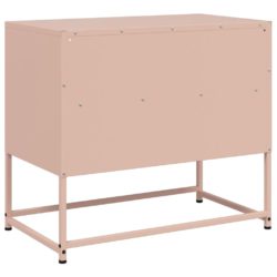 TV-benk rosa 68x39x60,5 cm stål