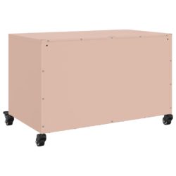 TV-benk rosa 68x39x43,5 cm kaldvalset stål