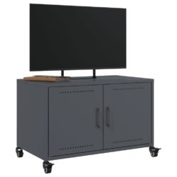 TV-benk antrasitt 68x39x43,5 cm kaldvalset stål