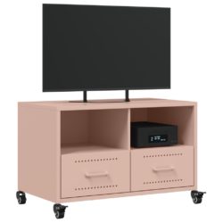 TV-benk rosa 68x39x43,5 cm kaldvalset stål