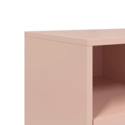 TV-benk rosa 68x39x43,5 cm kaldvalset stål