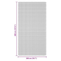 Campingmatte antrasitt 4×2 m