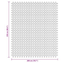 Campingmatte antrasitt 2,5×2 m