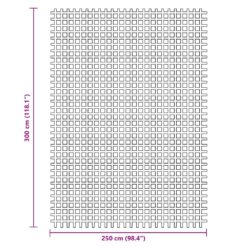 Campingmatte antrasitt 3×2,5 m