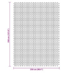 Campingmatte antrasitt 3,5×2,5 m