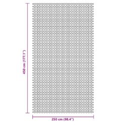 Campingmatte antrasitt 4,5×2,5 m