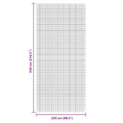 Campingmatte antrasitt 5,5×2,5 m