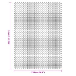 Campingmatte blå 3,5×2,5 m